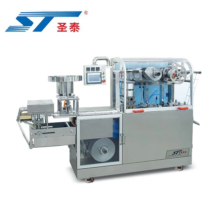 Stroj na balenie blistrov z hliníka, plastu a hliníka